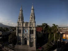 Basilica of the Sacred Heart of Jesus in San Salvador, El Salvador.