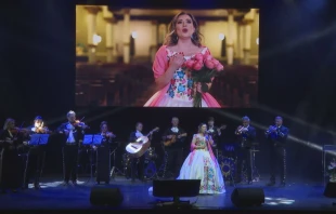 A performer during the Catholic Music Awards in Rome on July 27, 2025. Credit: Screenshot “EWTN News Nightly”