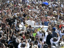 Pope Leo greets throngs of faithful in St. Peter’s Square on June 11, 2025.
