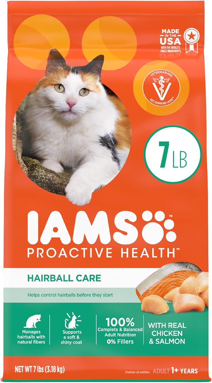 Iams Proactive health hairball control cat food 