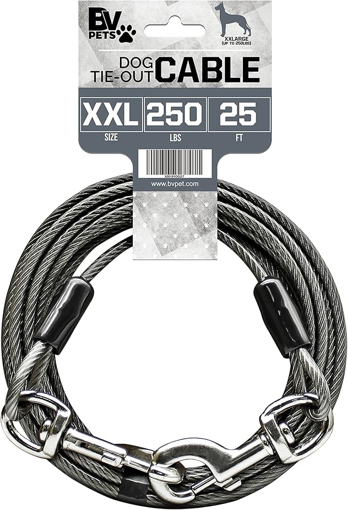 XXL dog tie out cable