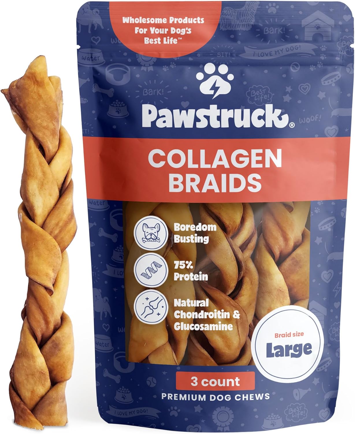 Pawstruck Beef Collagen Sticks for Dogs