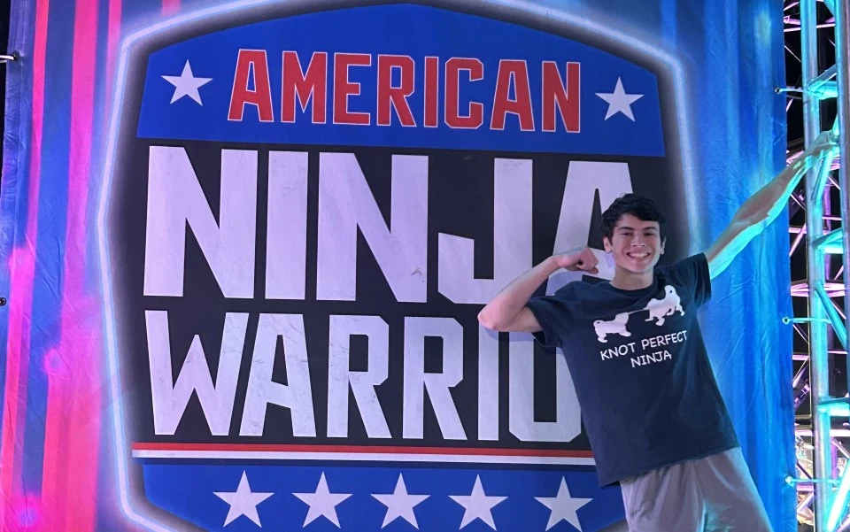 Austin Baron at the “American Ninja Warrior”course filming for Season 17 of the show.?w=200&h=150