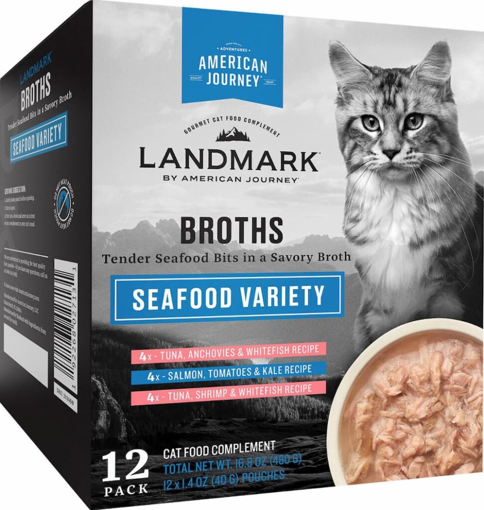 Cat food with broth