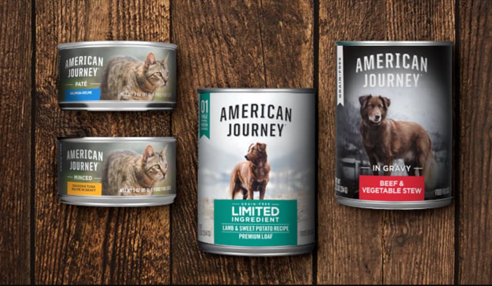 American Journey dog food variety