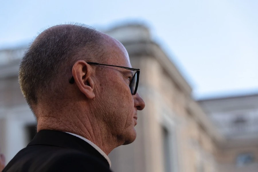 Bishop James Conley of Lincoln, Nebraska (pictured in St. Peter’s Square in 2019) criticized the University of Nebraska for allowing a student to mock the Mass in a drag show.?w=200&h=150