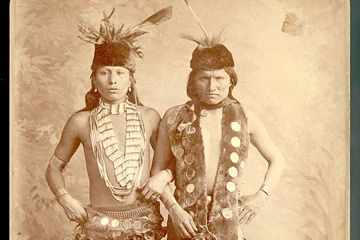 Black Elk L and Elk of the Oglala Lakota R 1887 Public Domain CNA