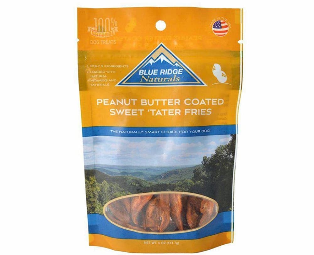 Blue Ridge Naturals Peanut Butter Coated Sweet Tater Fries Dog Treats