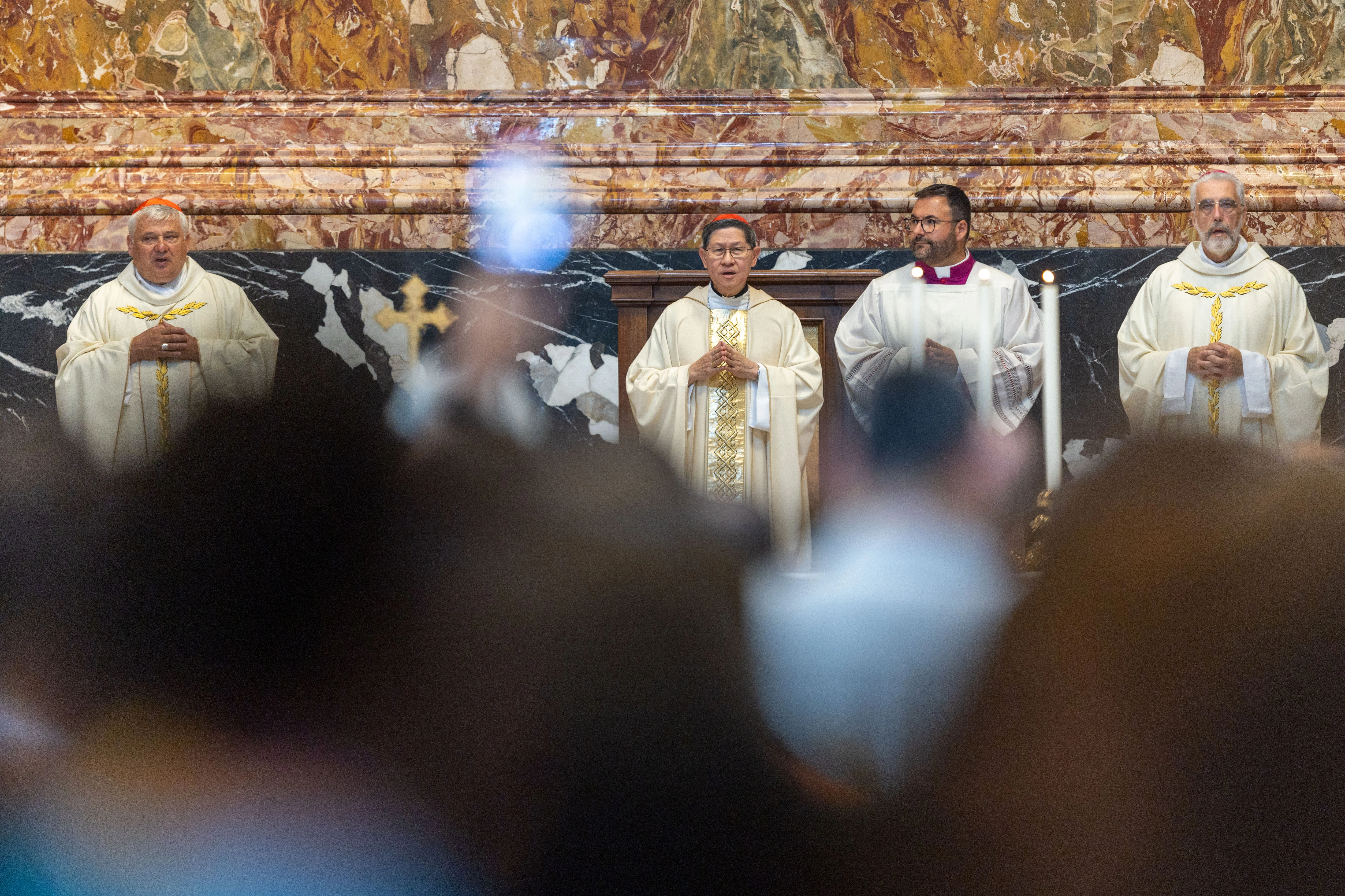 Cardinal Luis Antonio Tagle, pro-prefect of the Dicastery for Evangelization, presides over the Mass for the Jubilee of Digital Missionaries and Catholic Influencers on July 29, 2025, in St. Peter’s Basilica at the Vatican.?w=200&h=150