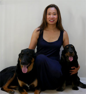 Dr. Wailani Sung and her dogs — Bio pic