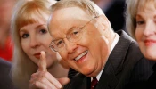James Dobson during an event marking the National Day of Prayer in the East Room of the White House on May 1, 2008, in Washington, D.C.
