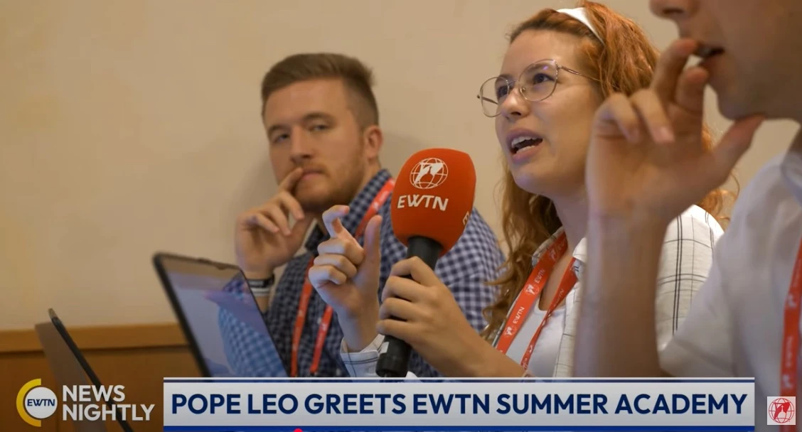Journalism students have traveled from across the globe to Rome to take part in the fourth annual EWTN Summer Academy from July 21–31, 2025.?w=200&h=150