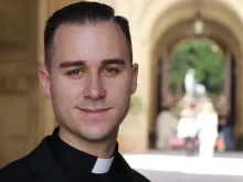 Twenty-four-year-old Father Miguel Tovar of the Diocese of Cartagena, Spain.