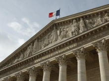 A photo shows a view of the National Assembly in Paris on June 10, 2024, a day after the European Parliament elections.