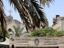 A view of the damage to Holy Family Church in Gaza City following an Israeli strike on the church in the Zeitoun neighborhood of Gaza City on July 17, 2025. The Latin Patriarchate of Jerusalem said the strike on Gaza’s only Catholic church killed two and injured several people, including the parish priest, as well as causing damage to the building.