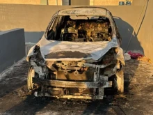 Cars were torched in an attack on the town of Taybeh in the West Bank on July 28, 2025.