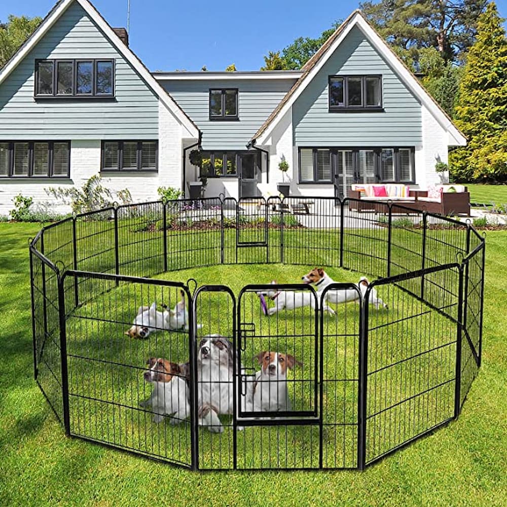 Giantex 48 inch portable Dog Fences with Door