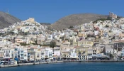 View of the Greek island of Syros.