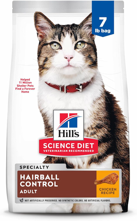 Hill’s Science Diet Adult Hairball Control Chicken Recipe Cat Food