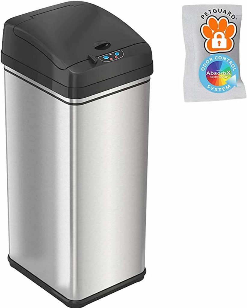 iTouchless 13 Gallon Pet-Proof Sensor Trash Can