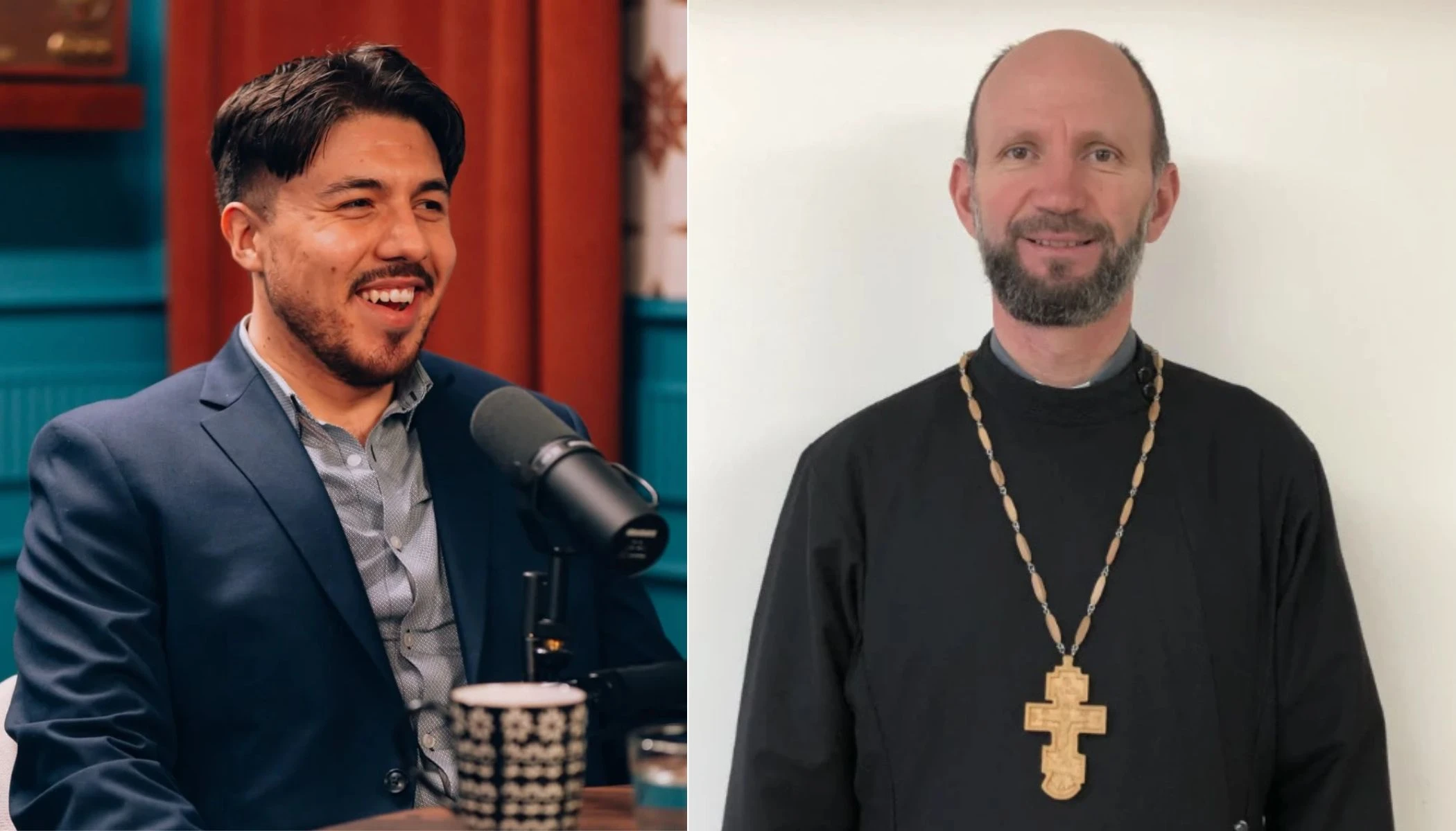 Catholic influencer Alex Jurado, who runs the social media ministry Voice of Reason (right), and Bishop Artur Bubnevych of the Holy Protection of Mary Byzantine Catholic Eparchy of Phoenix.?w=200&h=150