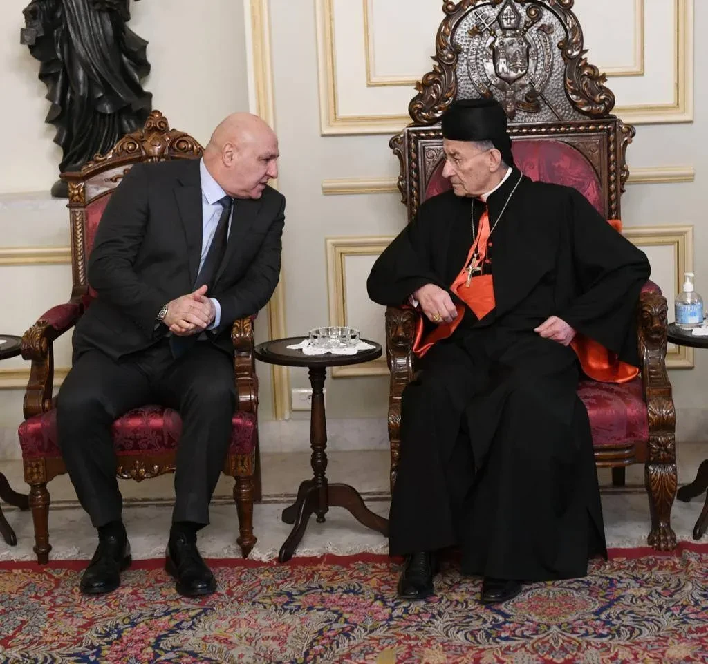 Maronite Patriarch Cardinal Bechara Boutros Al-Rahi receives Joseph Aoun back in January 2024.?w=200&h=150