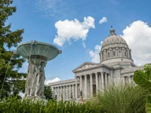 Missouri Capitol in Jefferson City, Missouri.
