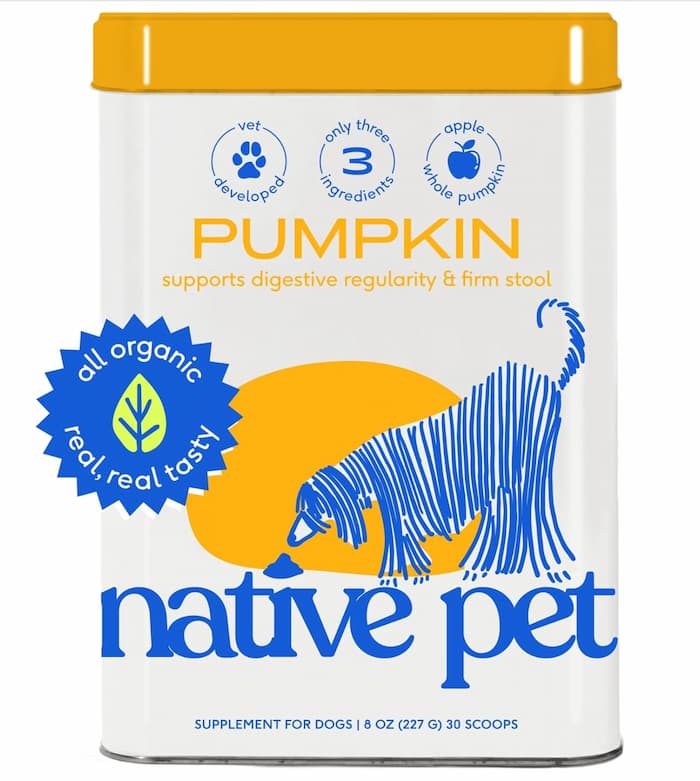 Native Pet Organic Pumpkin Fiber for Dogs