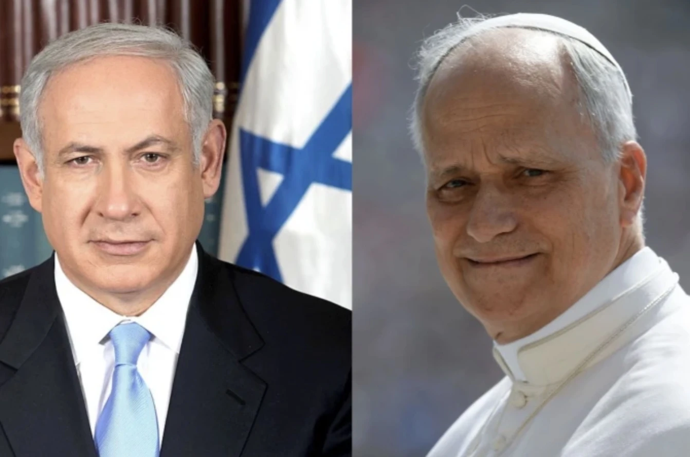 Benjamin Netanyahu, prime minister of Israel, and Pope Leo XIV.?w=200&h=150