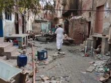Some of the damage caused to Christian homes by Muslim extremists in 2023.