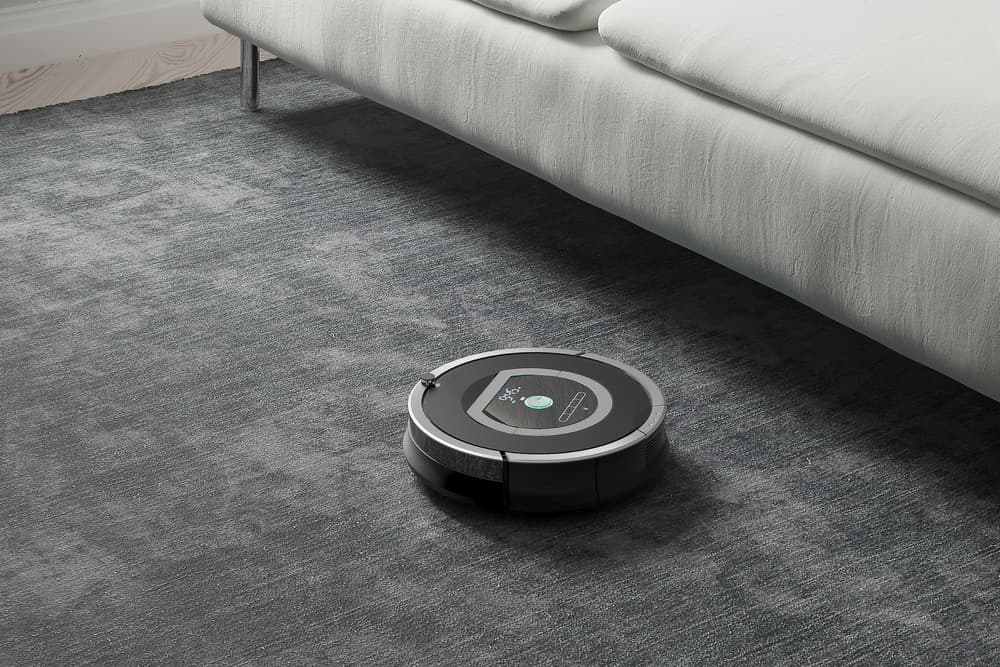 Robot vacuum in house