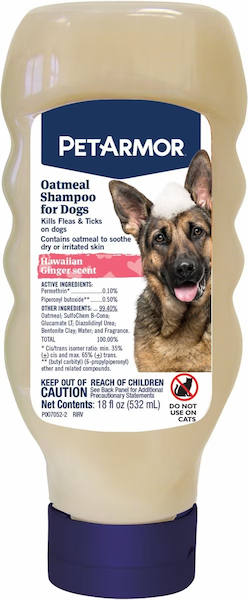 PetArmor Flea & Tick Oatmeal Shampoo Hawaiian Ginger Scent