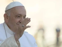 Pope Francis during a general audience.