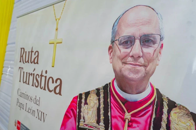 The poster for the presentation of the Pope Leo XIV tourist route in Peru.?w=200&h=150
