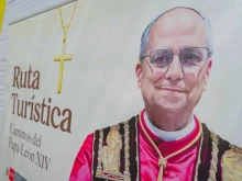 The poster for the presentation of the Pope Leo XIV tourist route in Peru.