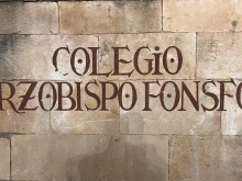 From the Irish College building in Salamanca, the Colegio Arzobispo Fonseca.