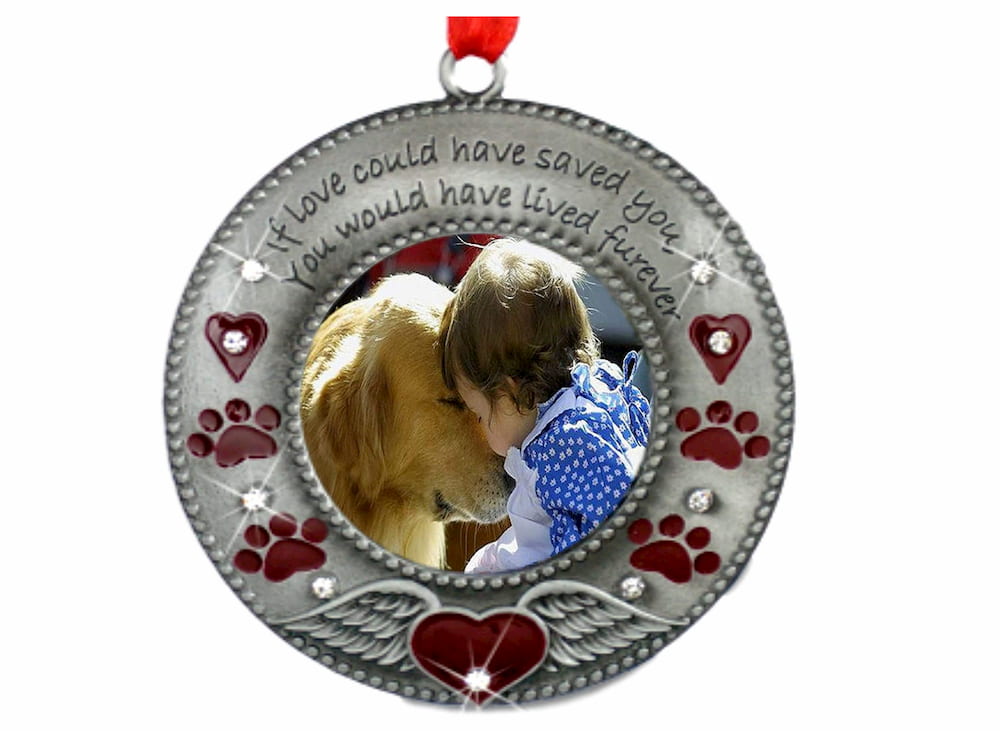 Dog memorial ornament