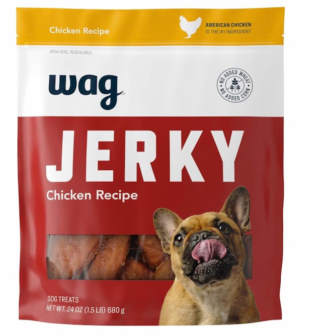 Wag Chewy Whole Muscle American Chicken Jerky Dog Treats