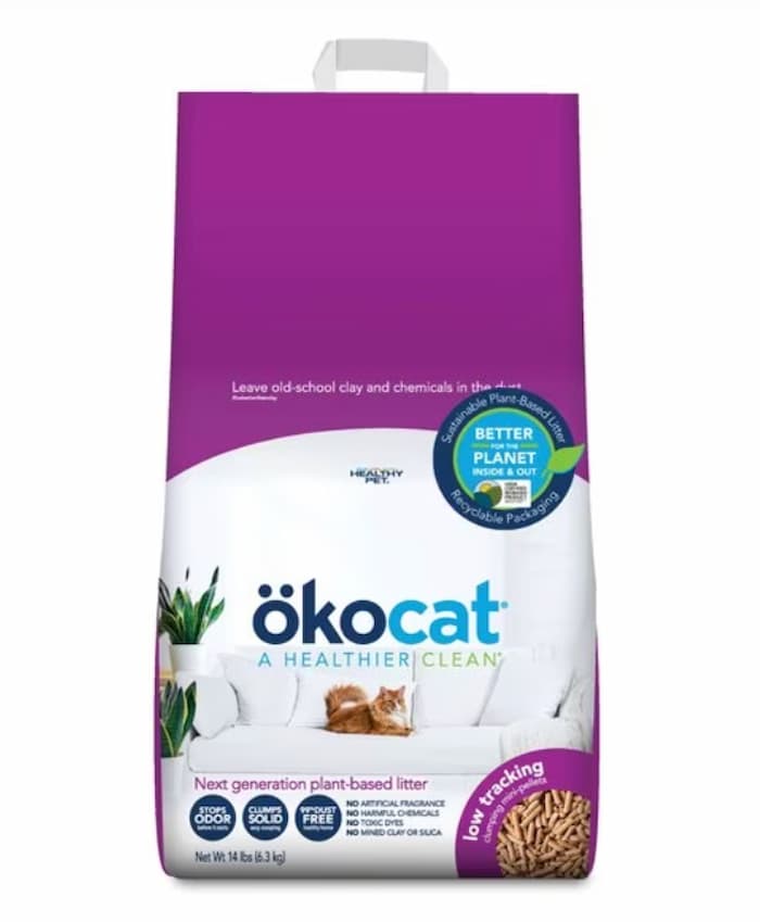 okocat healthier cat litter