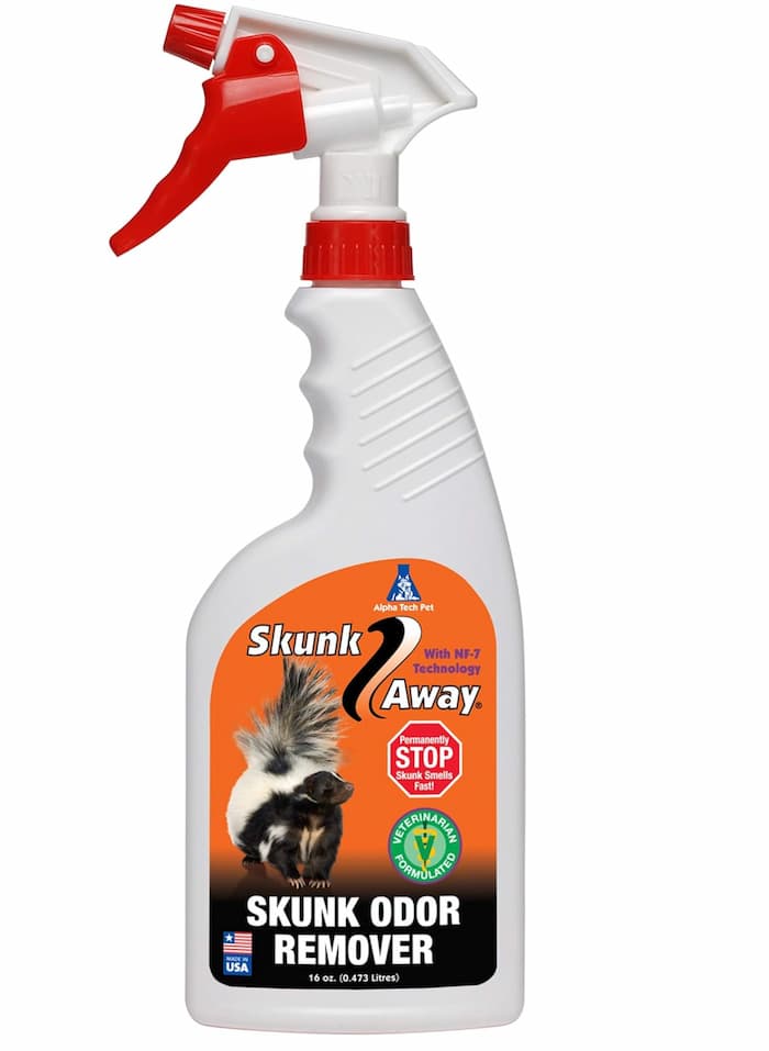 Skunk Away is a skunk spray for dogs to remove odor