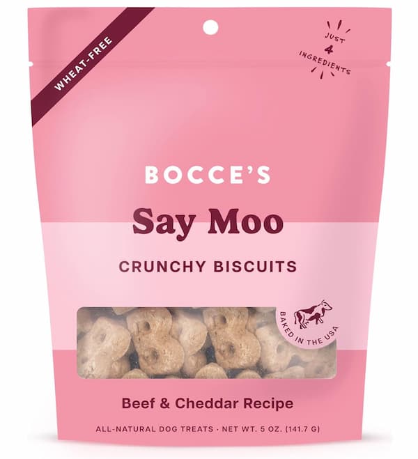 Boccee's Say Moo make great puppy training treats