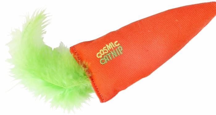 Cosmic carrot catnip toys