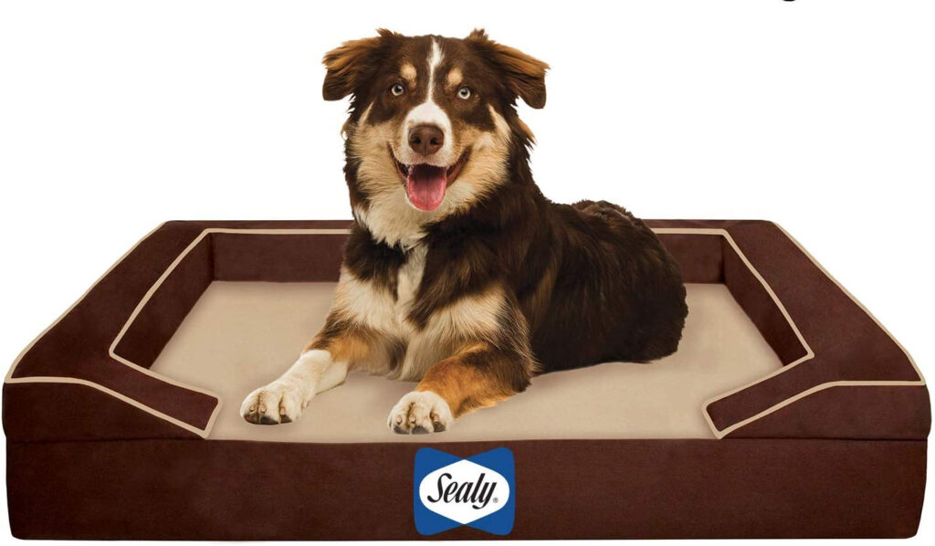 Sealy Lux Quad Layer Orthopedic Dog Bed With Cooling Gel