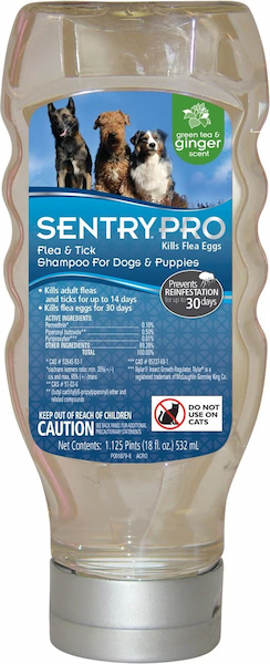 Sentry Pro Flea and Tick Shampoo for Dogs