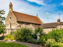 St. James Roman Catholic Church in Reading, England, is the starting point of the English route of the Camino de Santiago.