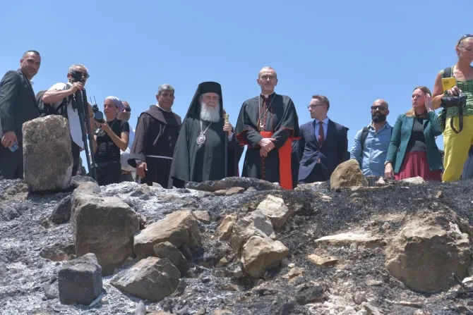 Heads of churches in Jerusalem visited the town of Taybeh in Ramallah on July 14, 2025.?w=200&h=150