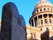 The Ten Commandments outside the Texas Capitol.
