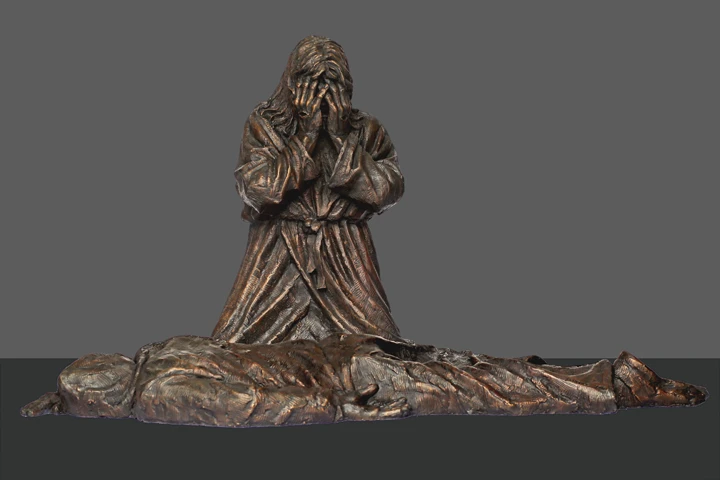 Christ mourns a murder victim in the statue “Thou Shalt Not Kill” by Timothy Schmalz.?w=200&h=150