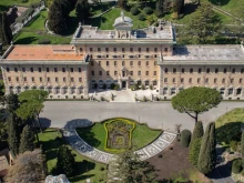 The Vatican City’s Governor’s Palace (Palazzo del Governatorato in Vaticano), the building that is the seat of the Pontifical Commission for Vatican City State in the Vatican Gardens.