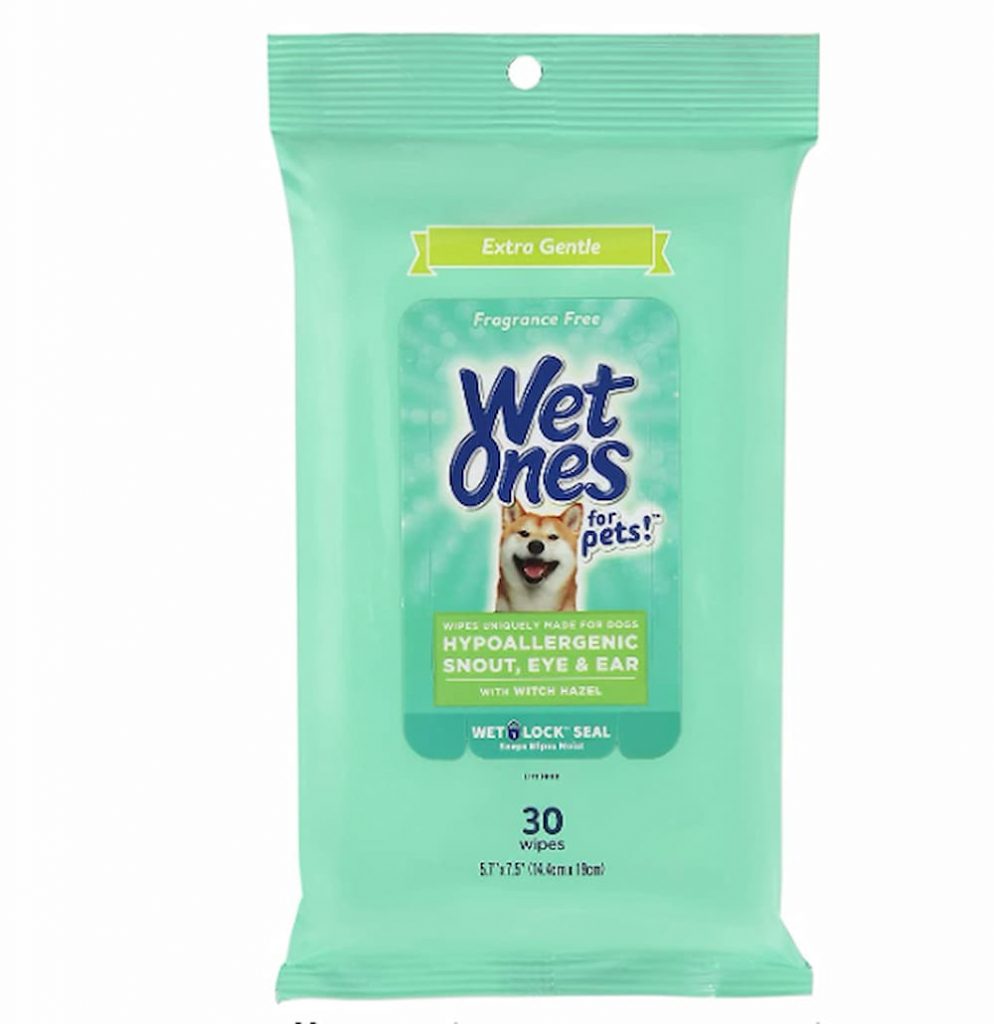 Wet Ones for Pets Extra Gentle Hypoallergenic Dog Wipes with Witch Hazel